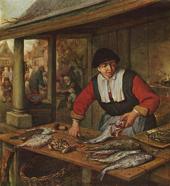 Die Fischverkauferin
